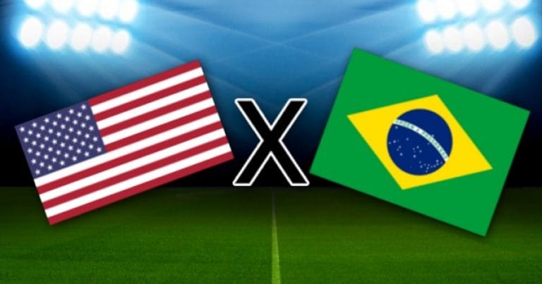 EUA e Brasil se enfrentam em amistoso feminino neste sábado (05/04), às 18h (horário de Brasília), no SoFi Stadium, Califórnia, com transmissão pelo Sportv. EUA busca recuperação após eliminação recente, enquanto o Brasil, sem Marta, testa nova geração. Destaques: Macário (EUA) e Gabi Portilho (BRA).