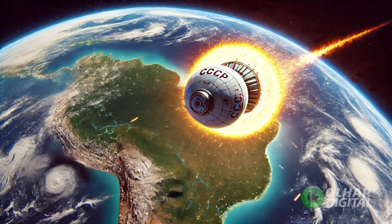 Espaçonave soviética pode cair no Brasil nas próximas horas